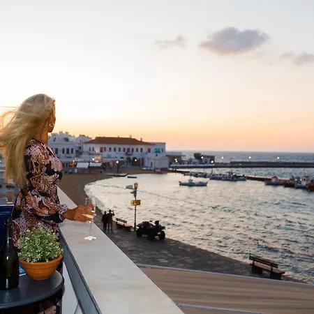 Сasa de vacaciones Mykonos Old Harbor Front With Balcony